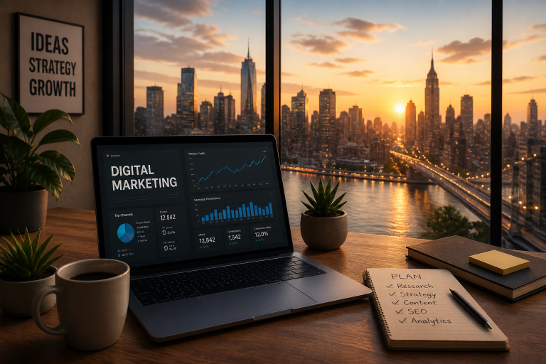 Finance documents and tablet with spreadsheet data on an executive desk with highlighter annotations