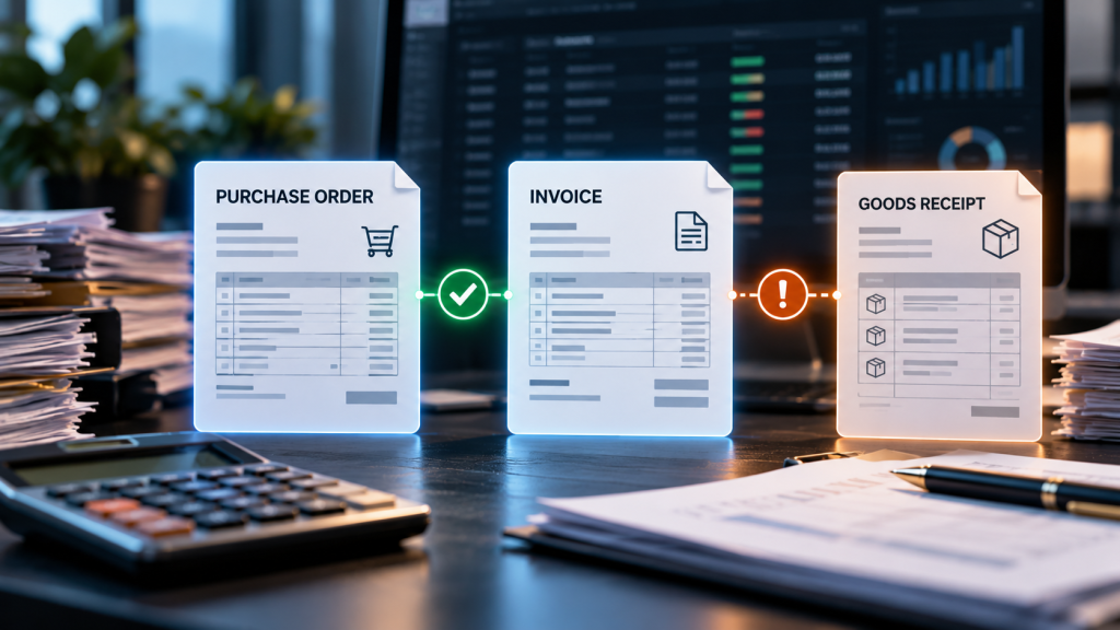 Two business documents positioned side by side on a desk for comparison